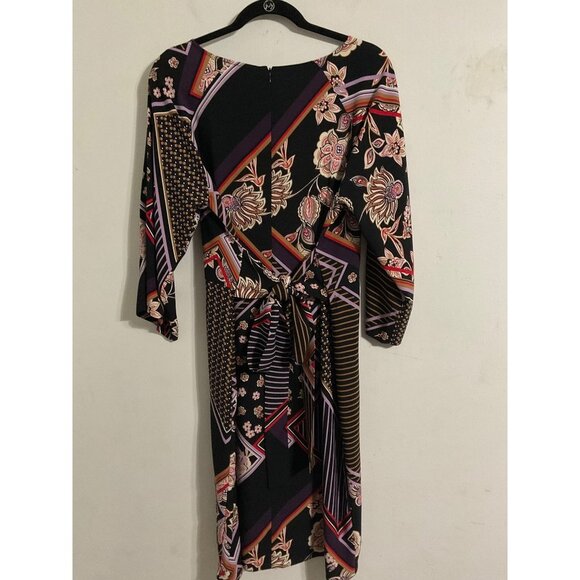 EMME MARELLA Dress Printed Belted Multicolor Dress sz. IT48  US 12 - Picture 2 of 11